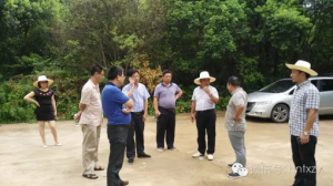 攸县各级领导到湖南省畜牧育种产业园新市项目部现场调研