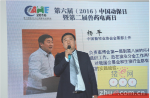 中国畜牧业协会会展部主任杨平先生参加电商日活动